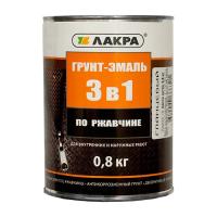 Грунт-эмаль 3в1 Голубой "Лакра"