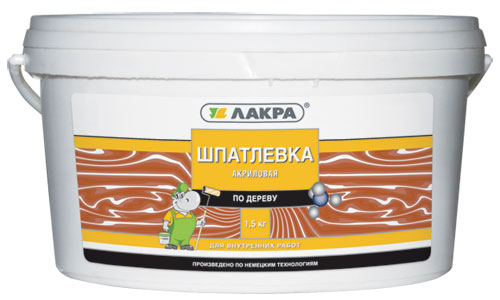 Фото Шпатлевка Лакра по дереву Сосна 0,6кг 