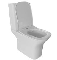 Унитаз-компакт безободковый WAVE CITY горизонтальный, нижн,