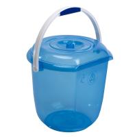 Ведро 12л с плоской стороной с крышкой