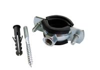 Хомут оцинкованный с резиновым уплотнением VALFEX 1/2" (20-25)