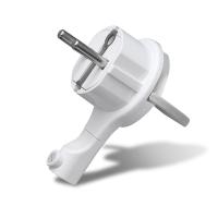 Вилка-невидимка с/з белая 16А 250В UNIVersal