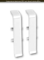 Соединитель Идеал  Деконика Белый глянец 70мм 001-G