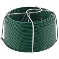 Проволока с покрытием ПВХ ф 0,9 мм зеленая  50м