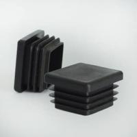 Заглушка квадратная 60х60 внутренняя плоская черная