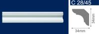 Плинтус потолочный экструдированный С28/45 2м (96)