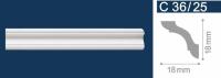 Плинтус потолочный экструдированный С36/25 2м (160)