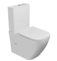 Унитаз компакт безободковаый WAVE STAR горизонтальный, Нижний