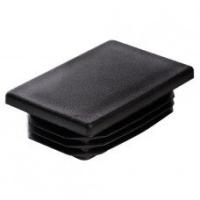 Заглушка прямоугольная 40х60 внутренняя плоская черная