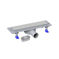 Трап линейный 330 мм пластиковый выпуск 50 мм с решеткой из нерж.стали