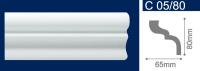 Плинтус потолочный экструдированный С05/80 2м (30) S-100