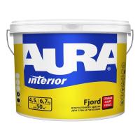 Краска интерьерная для стен и потолков Aura Fjord 4,5л.