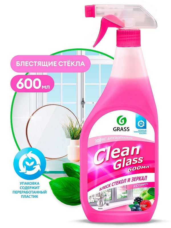 Фото Средство для стекол Clean Glass 600 мл Лесные ягоды
