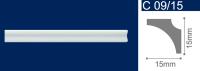 Плинтус потолочный экструдированный С09/15 2м (390)