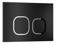 Кнопка смыва WAVE А2 универсальная ЧЕРНАЯ АБС квадратная