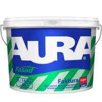 Краска фасадная фактурная AURA Fasad Faktura 9л Kapral