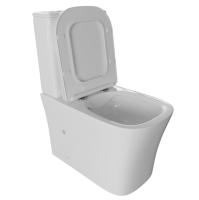 Унитаз-компакт безободковый WAVE PROMO горизонтальный, нижн