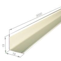 Плинтус пристенный 19*19*3000мм Эконом Lite белый