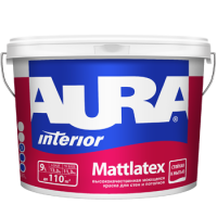 Краска интерьерная моющаяся  для стен и потолков AURA MATTLATEX 2,7 л