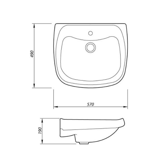 Умывальник Водолей-57