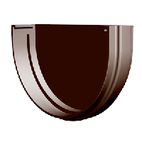 Заглушка желоба шоколад Дёке