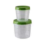 Банка для хранения продуктов 2шт (0,5л+1л) Premium