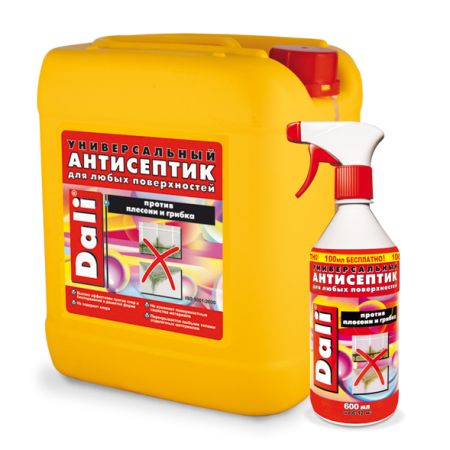 Фото Универсальный антисептик против плесени и грибка DALI спрей 0,6л