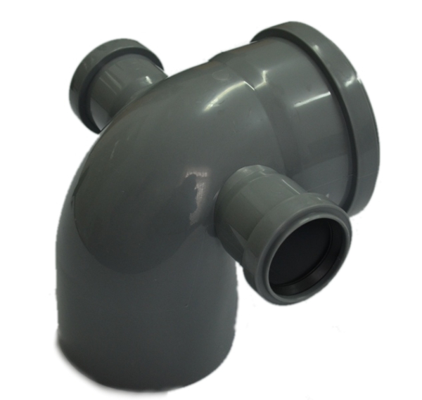 Фото Отвод 110 с выходом 50 левый+правый