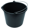 Ведро строительное мерное 20л Черный