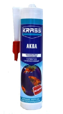 Герметик силиконовый для аквариумов бесцветный KRASS 300мл