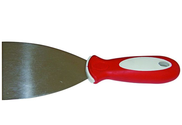 Фото Шпатель малярный нержавеющий, двухкомпонентная ручка 120мм