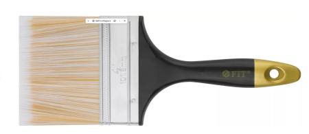 Кисть плоская 100мм искусственная щетина Лайн