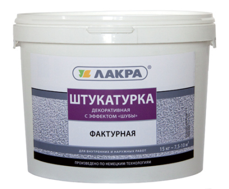 Фото Штукатурка Лакра фактурная декоративная с эффектом шубы 15 кг.