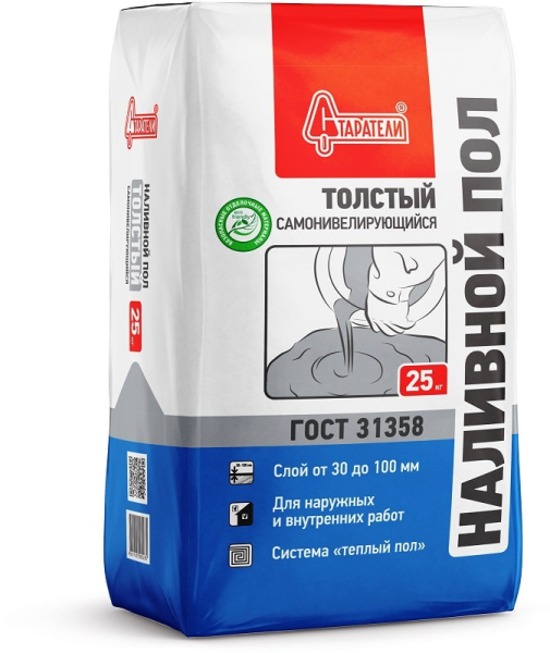 Пол наливной Старатели толстый (30-80мм) 25кг