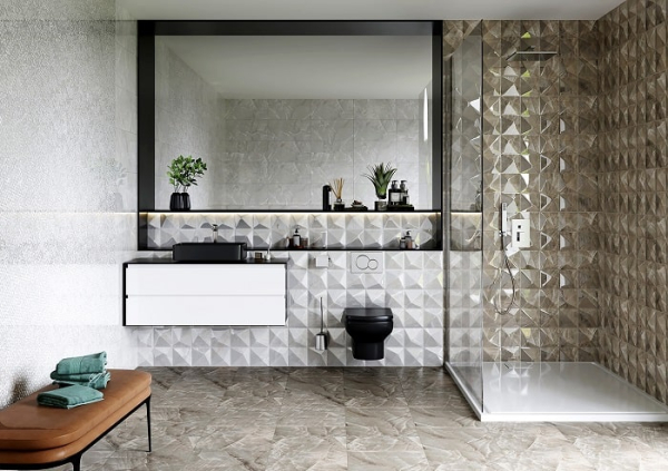 Плитка Нормандия светлая 300х600*9мм люкс