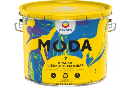 Краска интерьерная  Eskaro MODA7 2,7 л матовая ESKARO