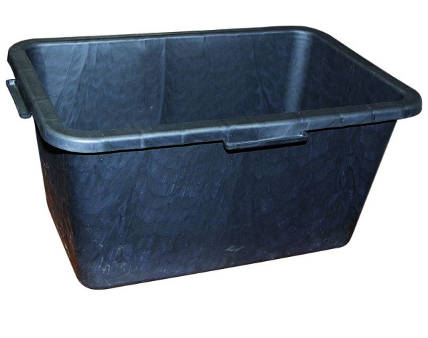 Фото Таз строительный прямоугольный 60л черный