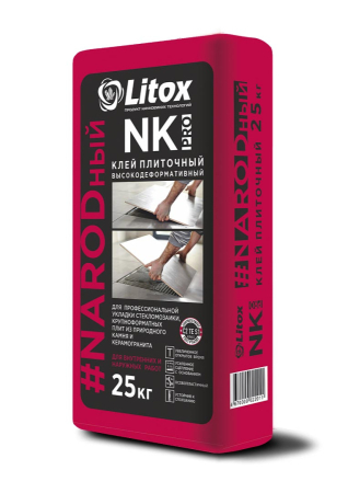 Клей плиточный NK PRO высокоэласт 25 кг Литокс