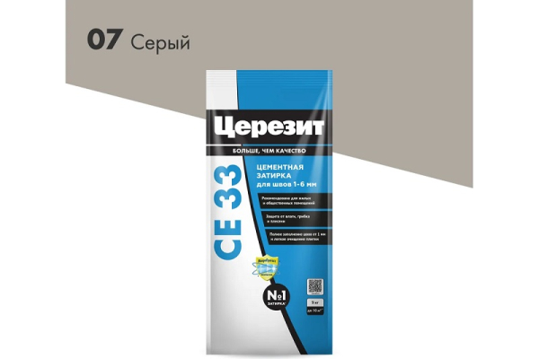 Затирка Церезит CE33 серая №7 5кг