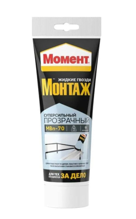 Клей Момент-Монтаж 185гр прозрачный